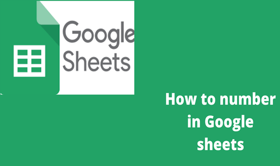 How To Number In Google Sheets